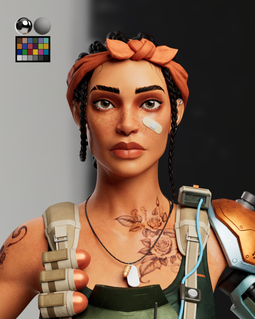 Demolition Girl character portrait