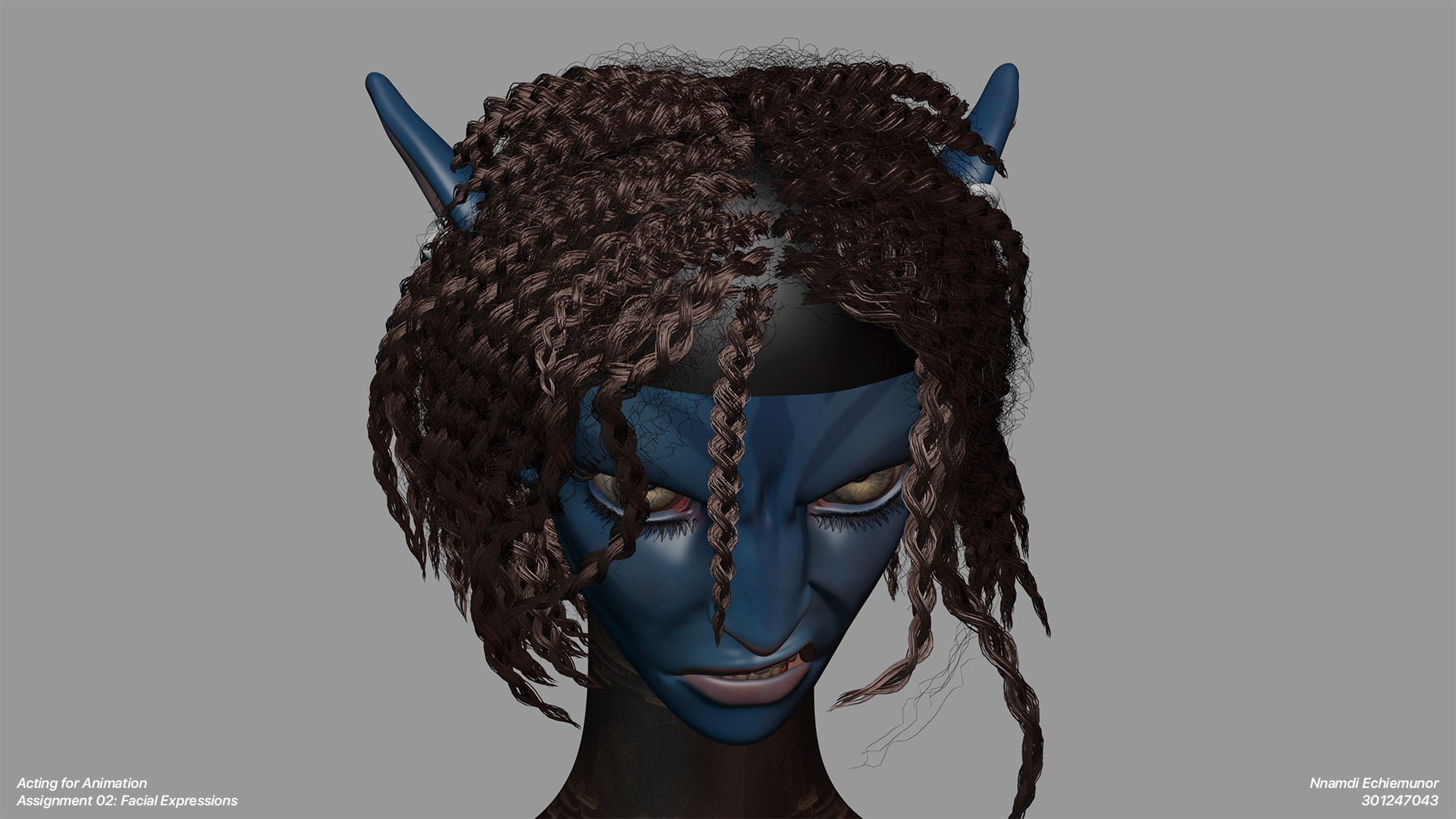 Female Navi expression — anger